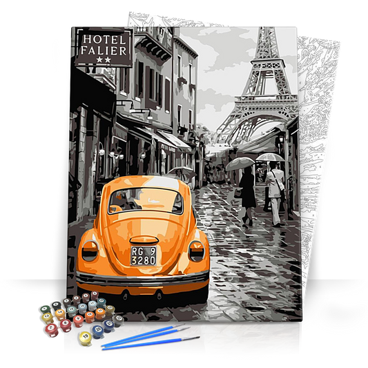 Párizsi utcán - számfestő készlet
