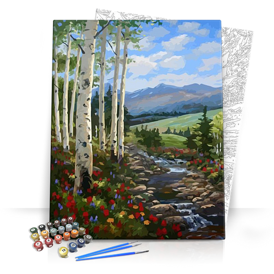 Patak csobogás - számfestő készlet