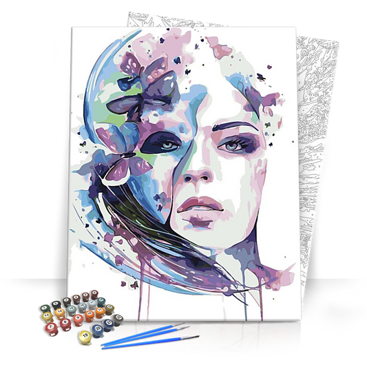 Pillangó arc - számfestő készlet