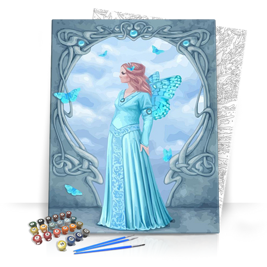 Pillangó lány - számfestő készlet