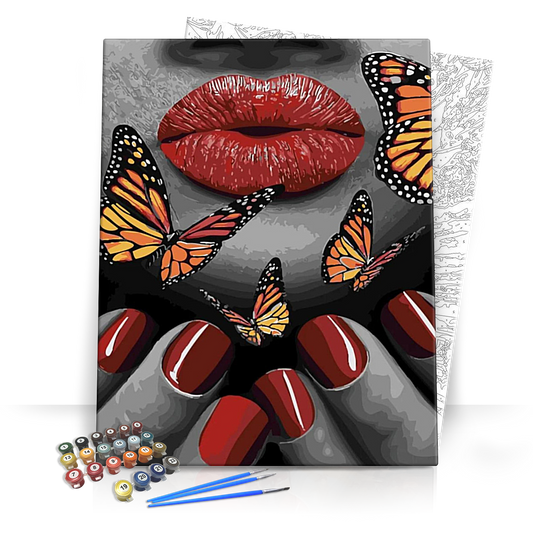 Pillangós száj - számfestő készlet