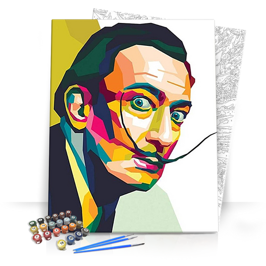Salvador Dali portré - számfestő készlet