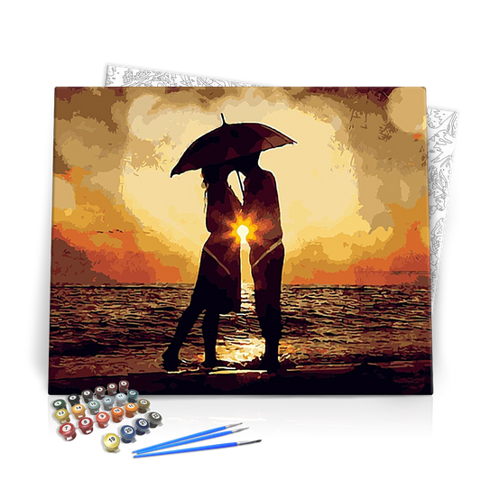 Szerelem az Esőben - számfestő készlet