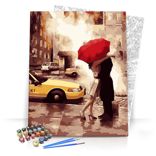 Szerelem New Yorkban - számfestő készlet