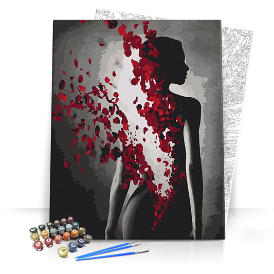 Széthullóban - számfestő készlet