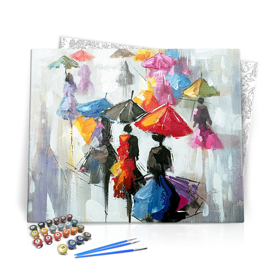 Színes Hölgyek - számfestő készlet