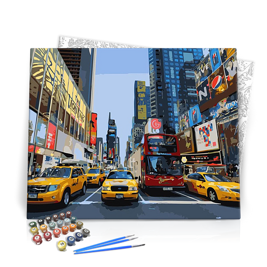 TAxik New Yorkban - számfestő készlet