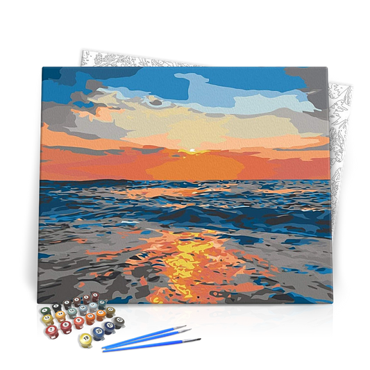 Tengeri Naplemente - számfestő készlet