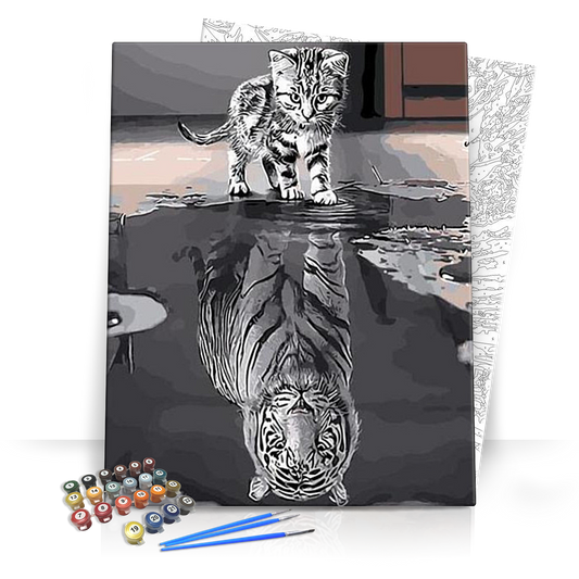 Tükörkép - számfestő készlet