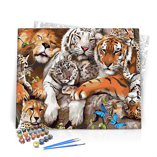 Vadállatok álma - számfestő készlet