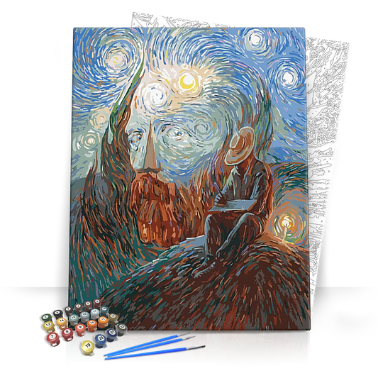 Van Gogh és a rét - számfestő készlet