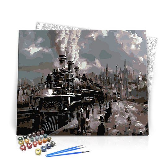 Városi Gőzmozdony - számfestő készlet