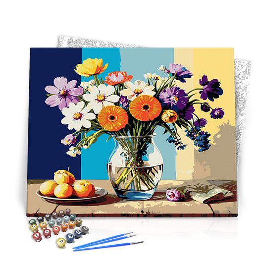 Vízparti virágok - számfestő készlet