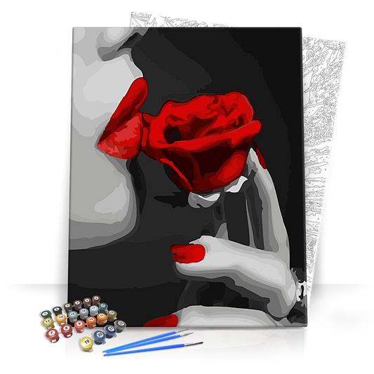Vörös Rózsa - számfestő készlet