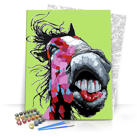 Zebra Fej - számfestő készlet