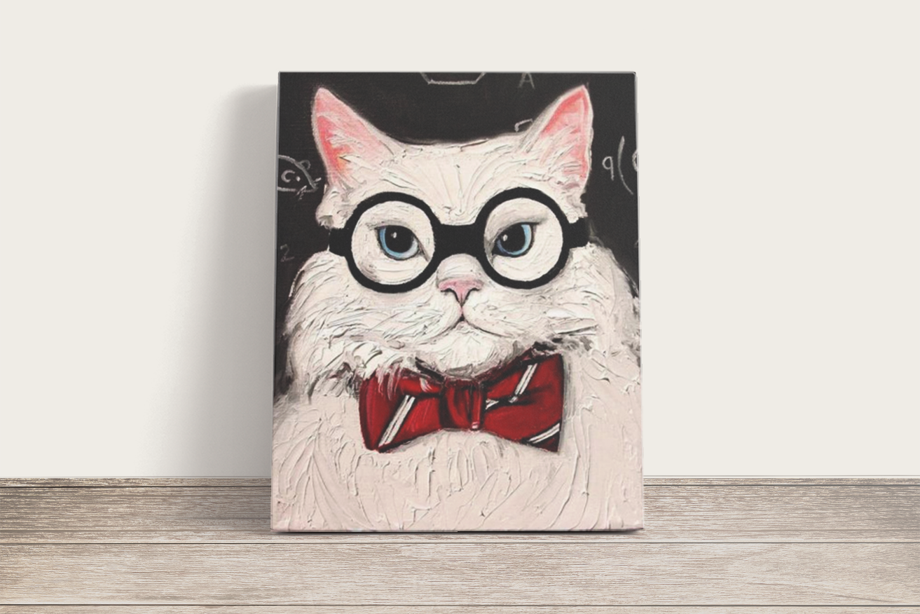 A Szemüveges Macska - számfestő készlet