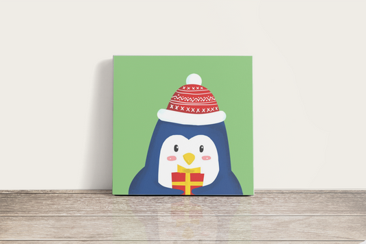 Ajándék Pingvin - gyerek számfestő készlet