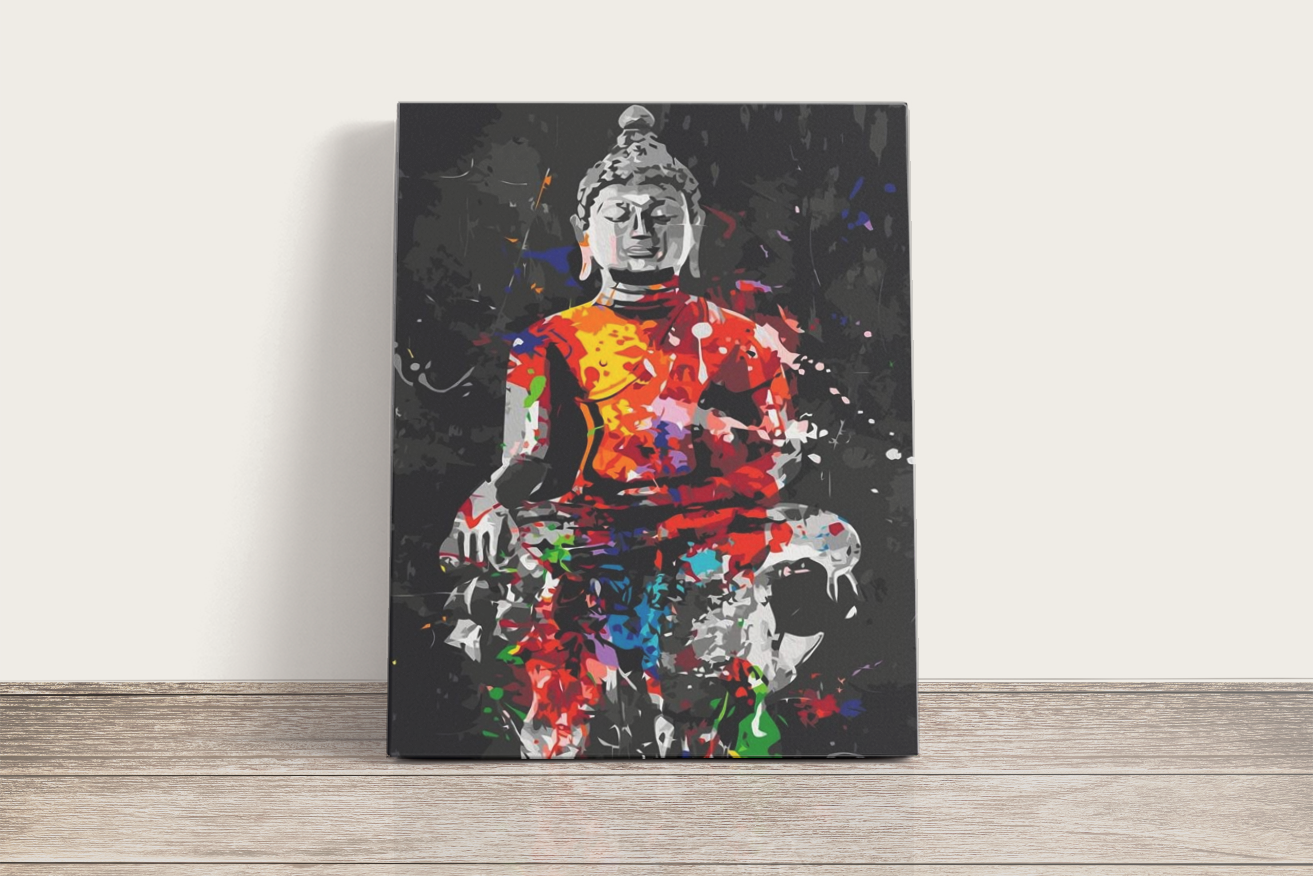 Buddha Feng Shui - számfestő készlet