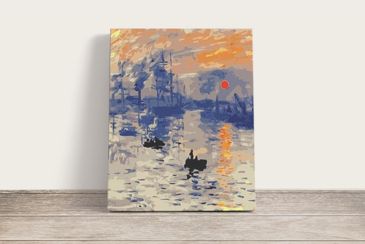 Claude Monet - A Felkelő Nap Impressziója - számfestő készlet