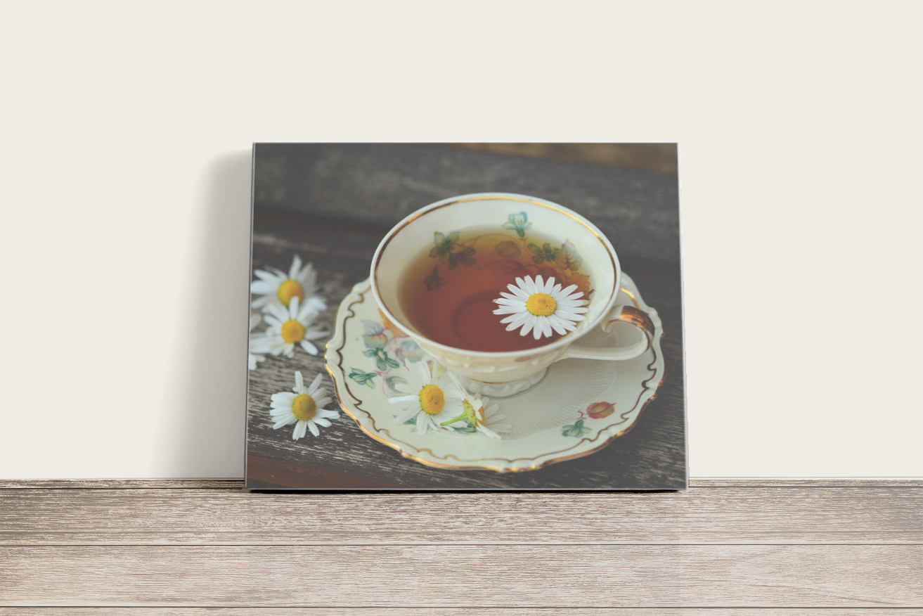 Csésze tea - vászonkép