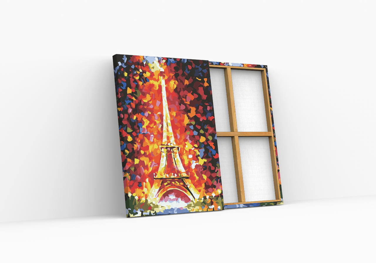 Eiffel Torony Ősszel - számfestő készlet