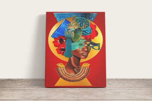 Észak-afrikai Egyiptomi Nő - számfestő készlet