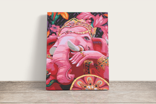 Ganesha Rózsa - számfestő készlet
