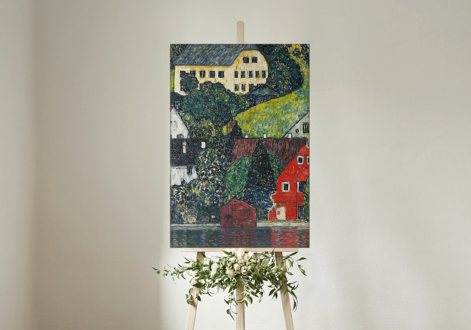 Gustav Klimt - Unterachi Házak - számfestő készlet
