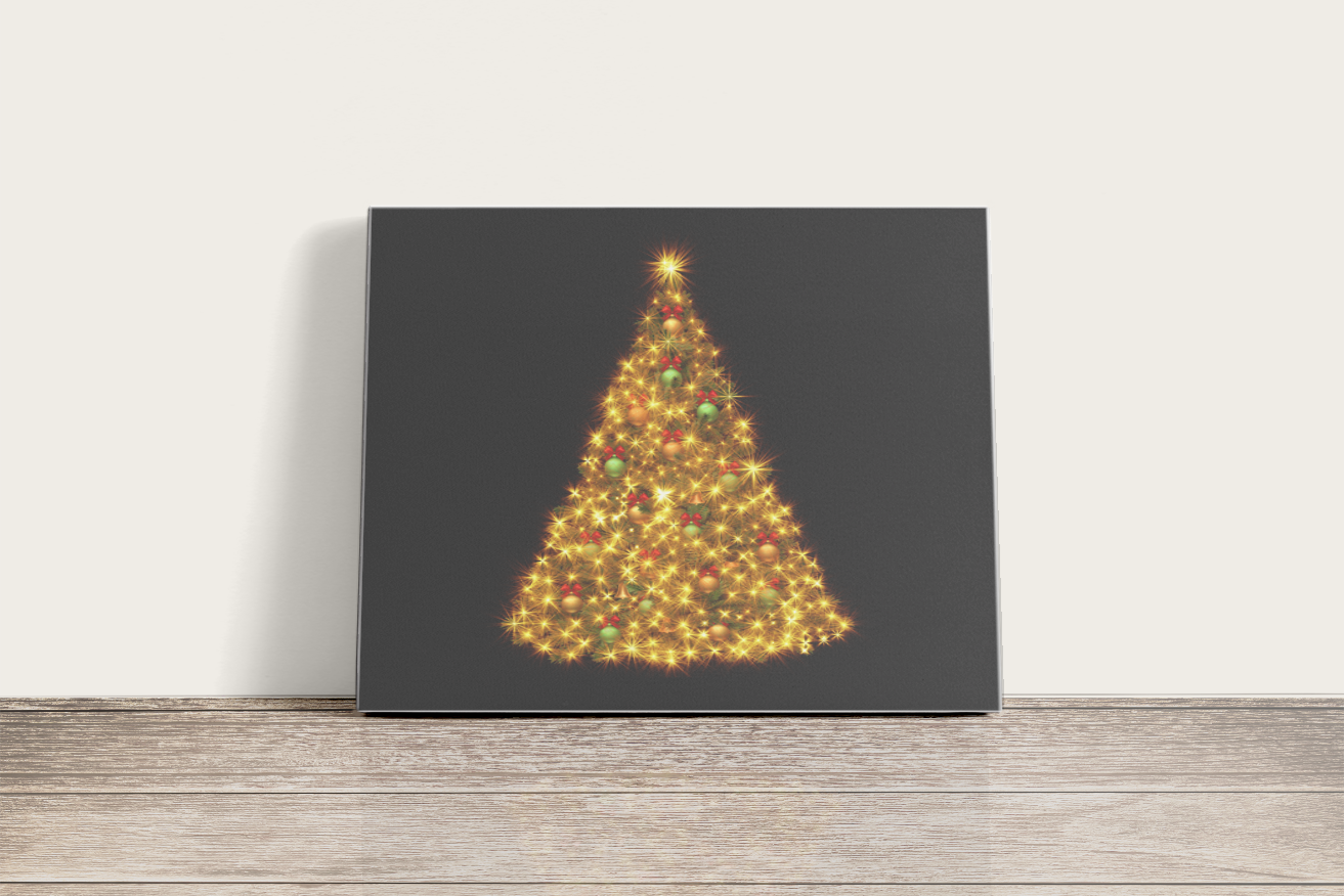 Karácsonyfa - vászonkép