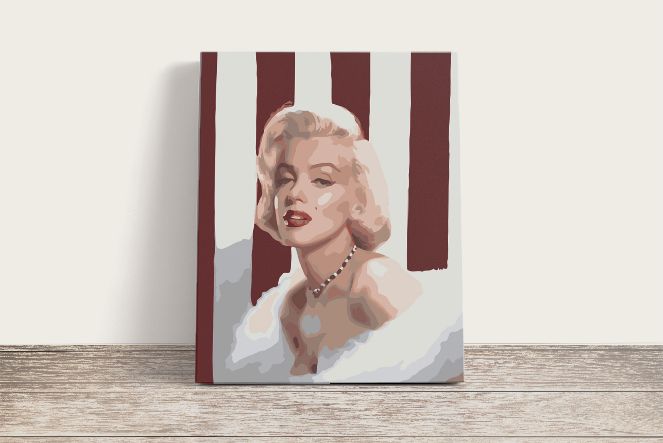 Marilyn Monroe - számfestő készlet