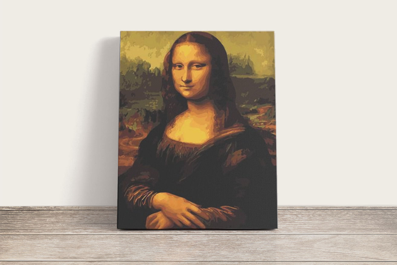 Mona Lisa - Da Vinci - számfestő készlet