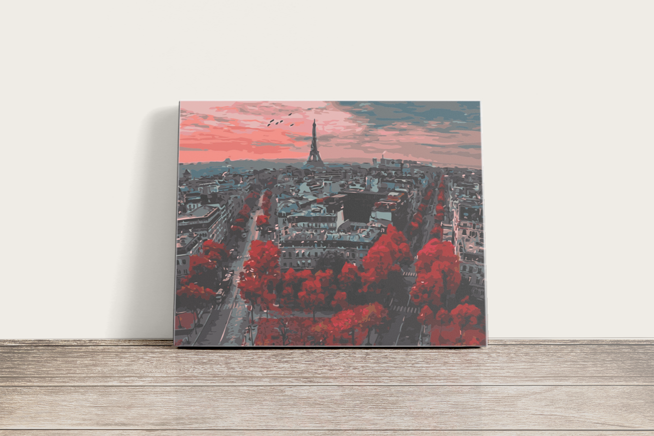Párizs Vörösben - számfestő készlet