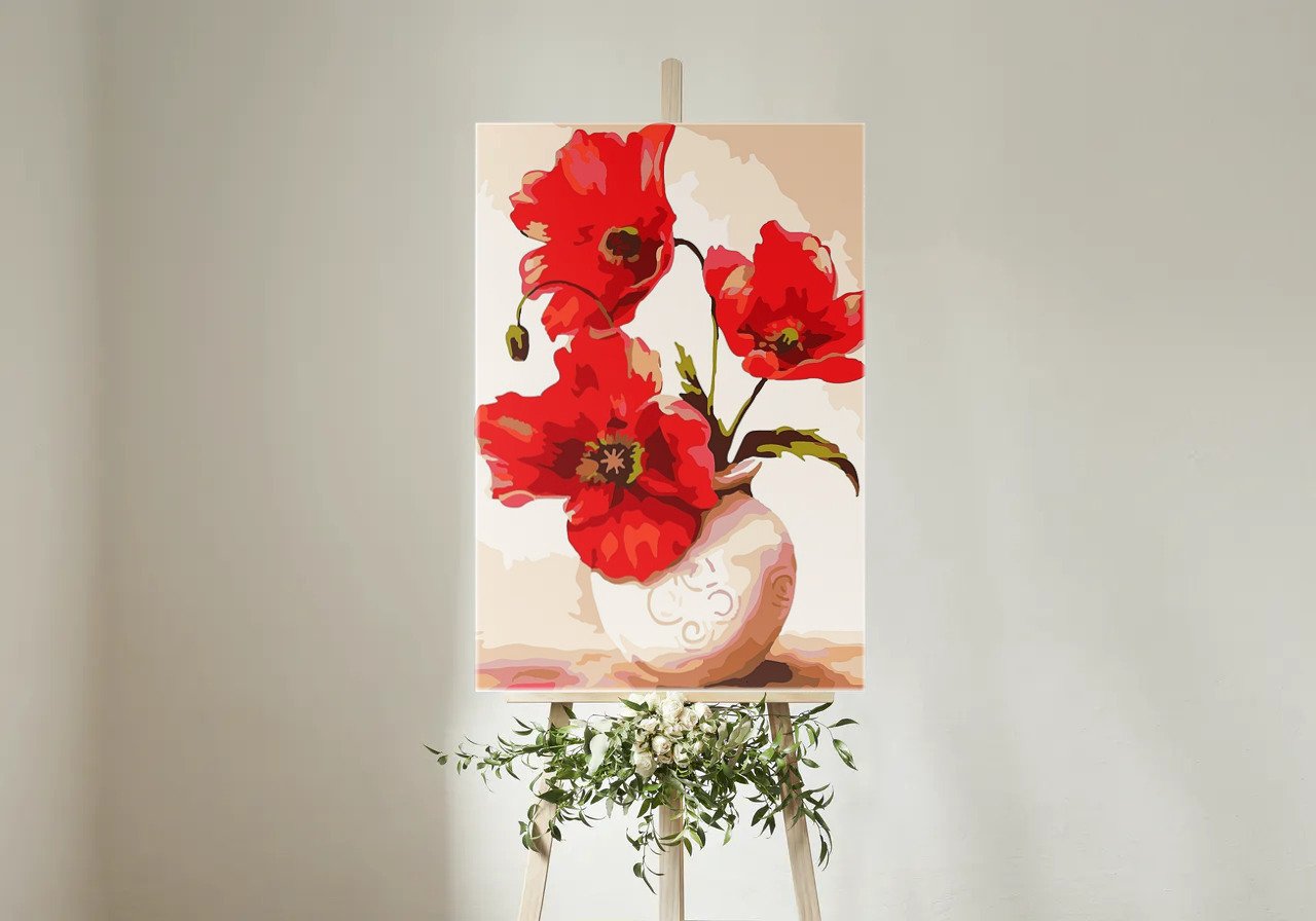 Pipacs Virág - számfestő készlet