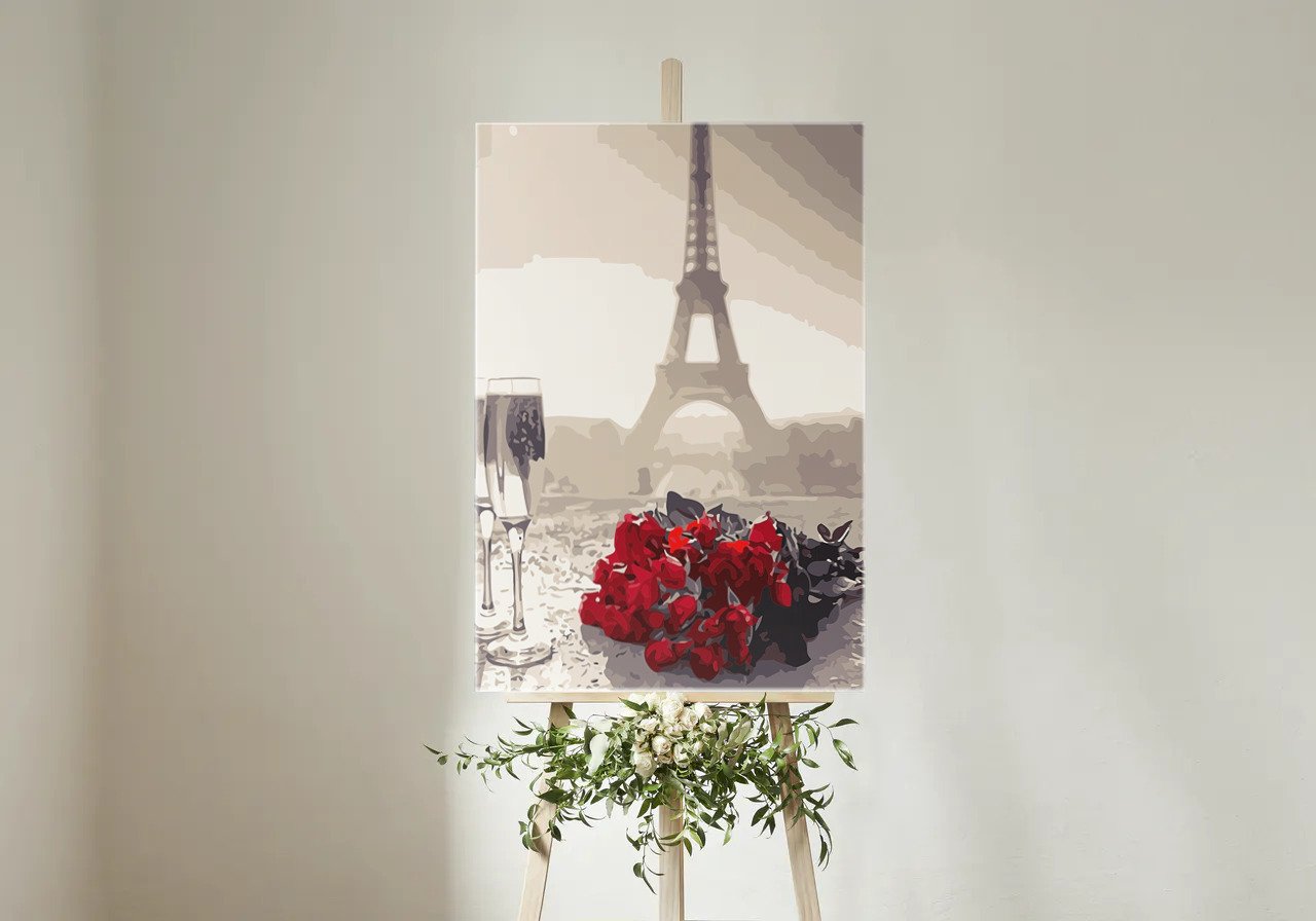 Romantika Párizsban - számfestő készlet