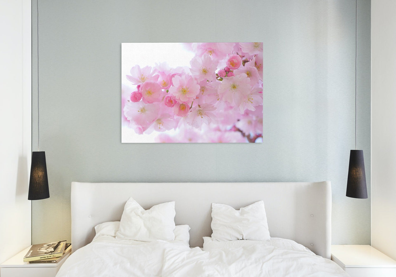 Rózsaszín Cseresznyevirág - vászonkép