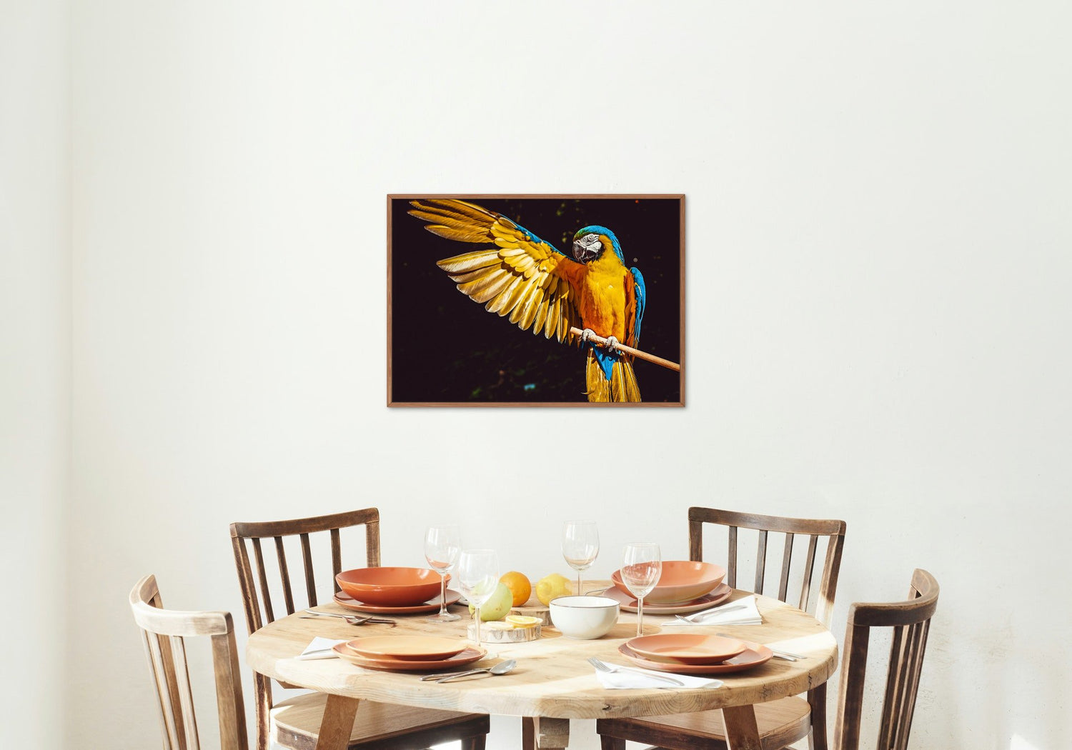 Sárga ara papagáj - vászonkép