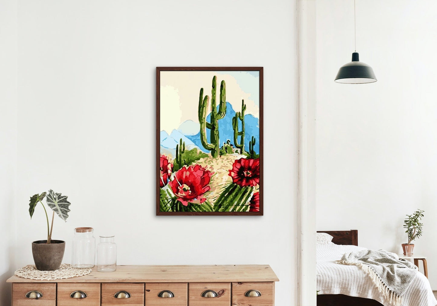 Sivatagi Kaktusz - számfestő készlet