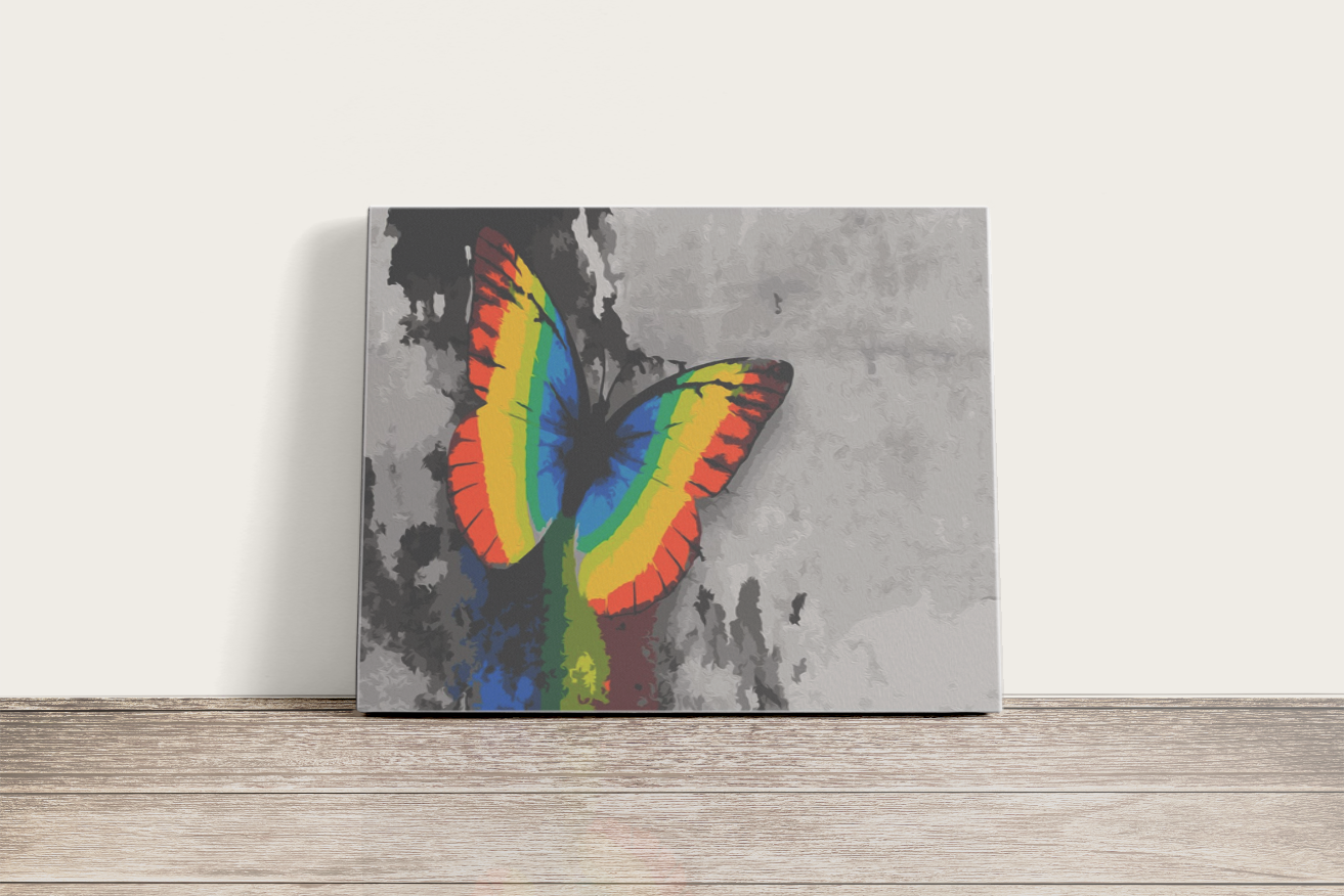 Színes Pillangó - számfestő készlet