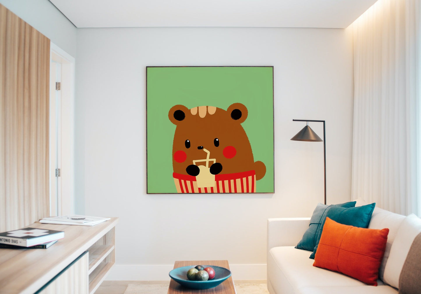 Szomjas Medve - gyerek számfestő készlet
