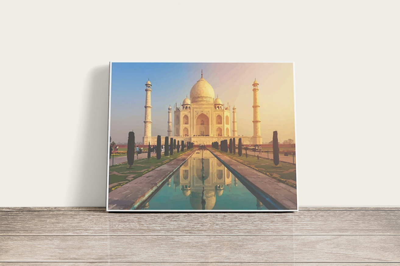 Taj Mahal - számfestő készlet