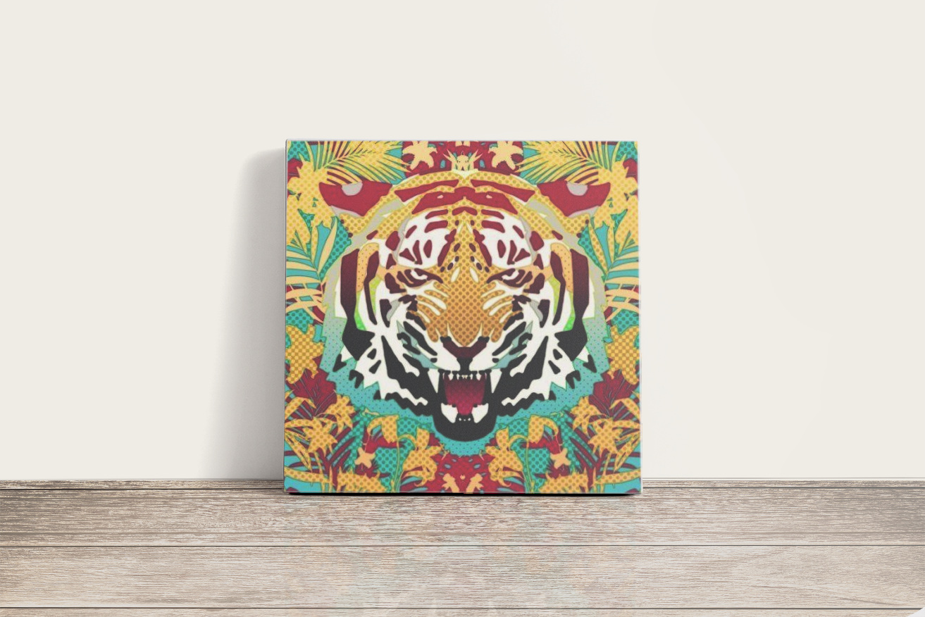 Tigris Fej - számfestő készlet