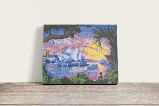 Trópusi Sydney - számfestő készlet