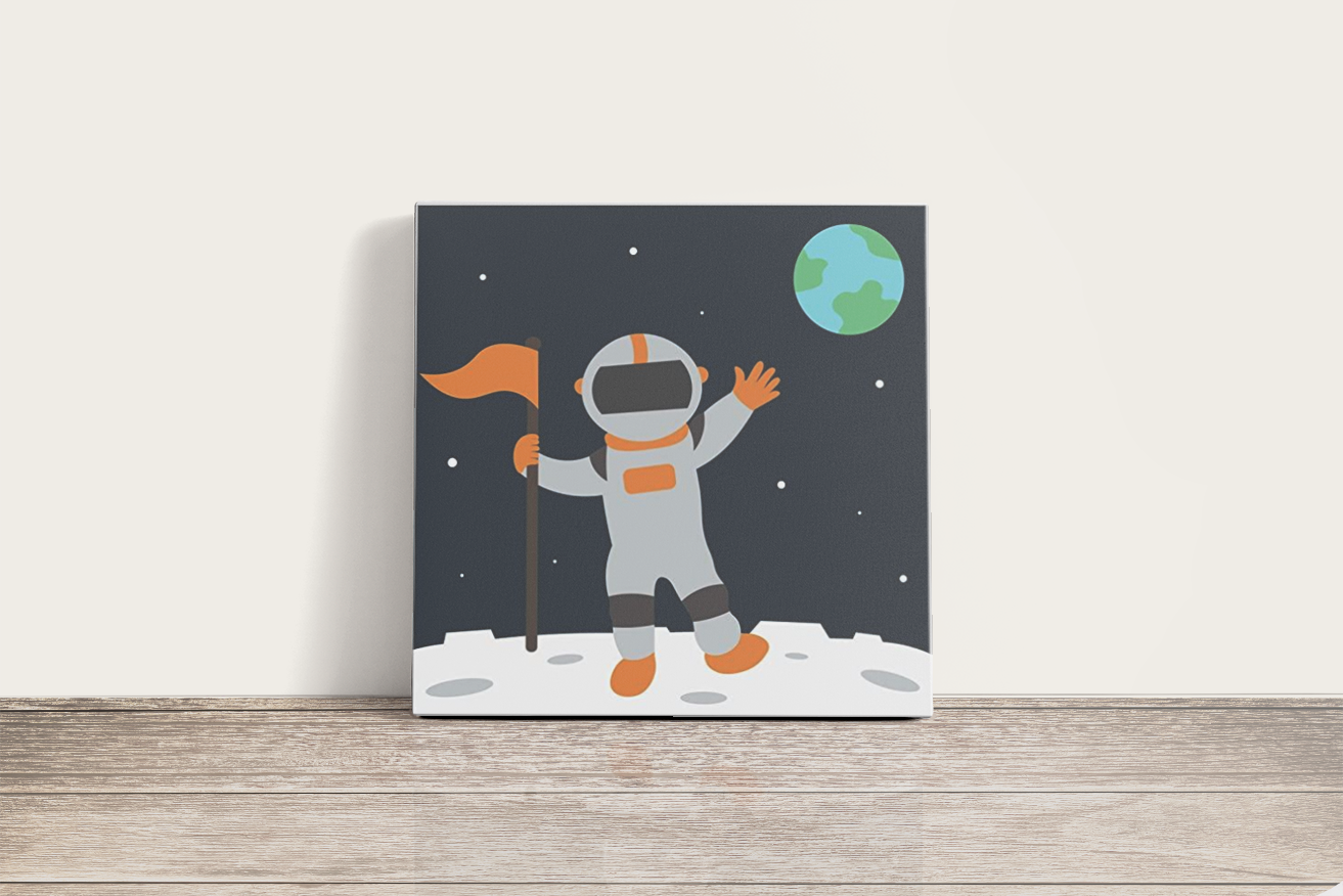 Űrhajós - gyerek számfestő készlet