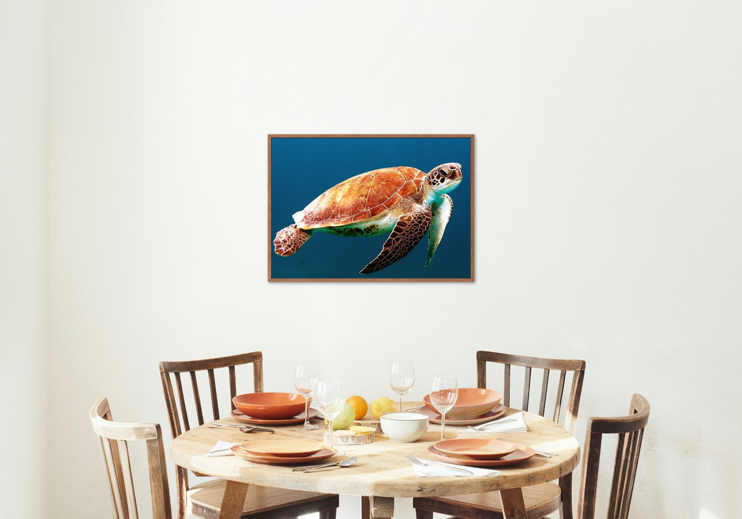 Úszó tengeri teknős - vászonkép
