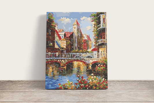 Virág Híd Amszterdamban - számfestő készlet
